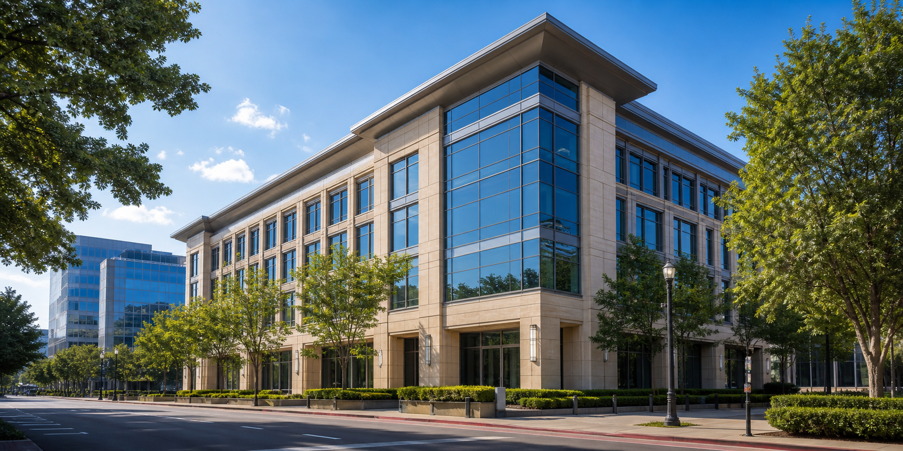 Modern commercial office building